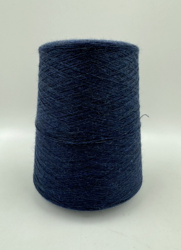 Пряжа Almond, Loro Piana, кашемир, альпака, цвет темно-синий меланж